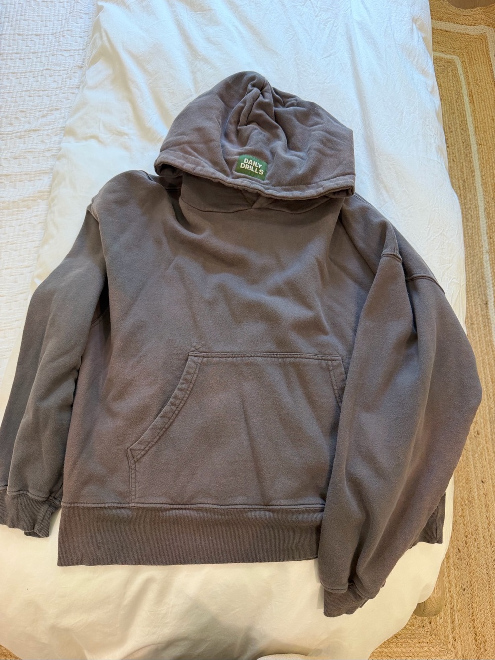 Daily Drills Gray Hooded Sweatshirt Size XS/s